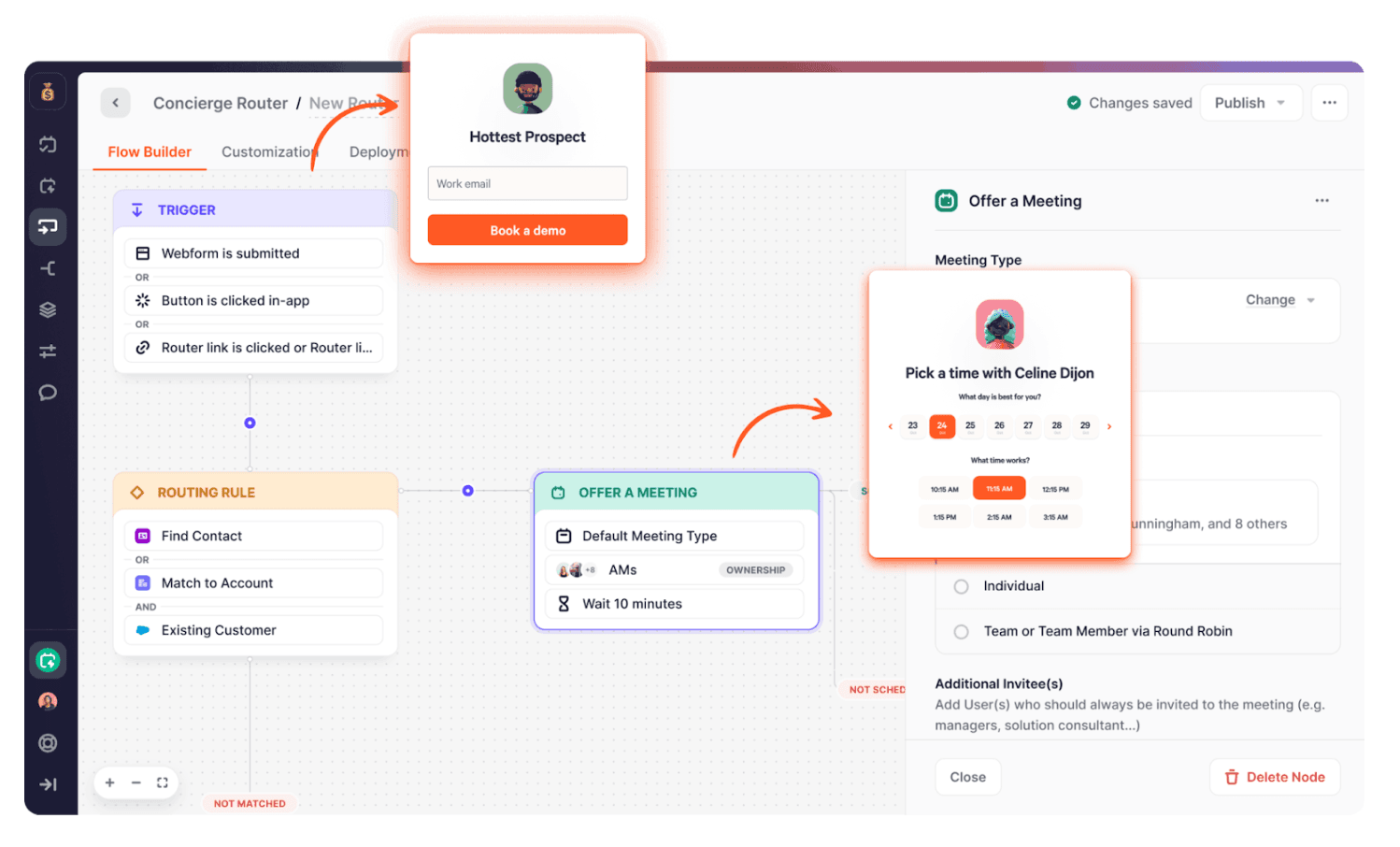 Chili Piper scheduling interface